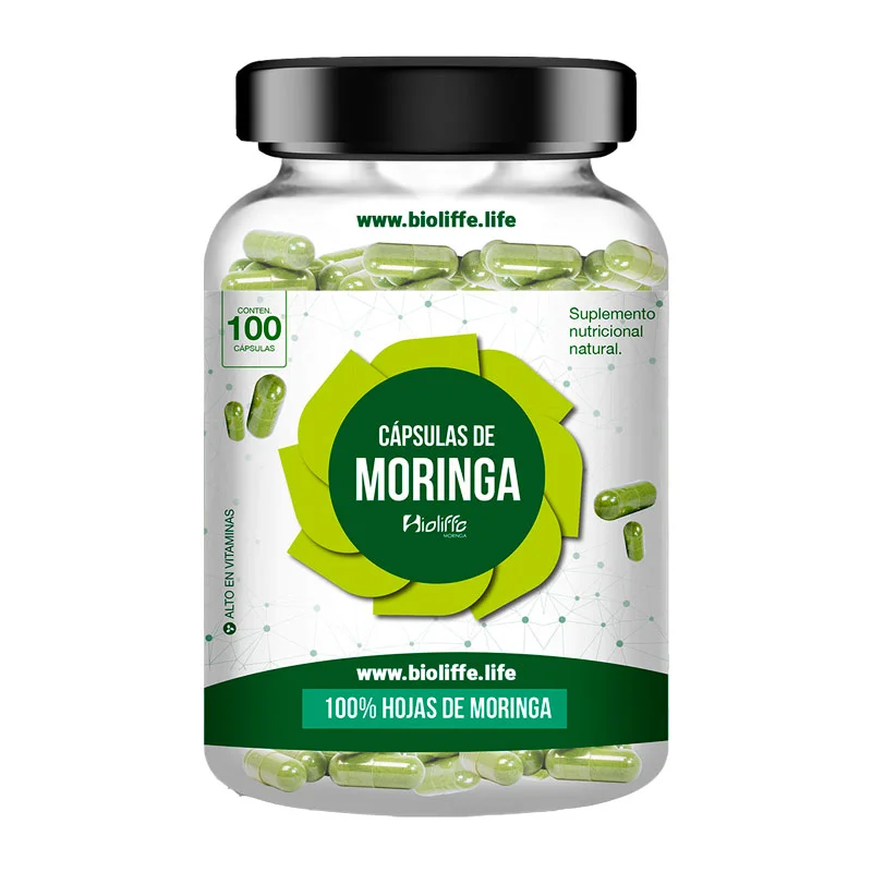 Cápsulas de Hojas de Moringa x 100 cap